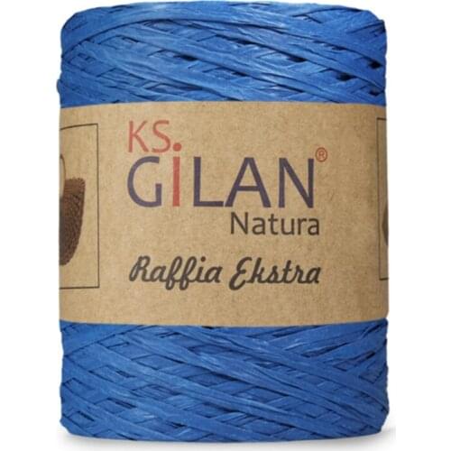 Gilan Raffia Extra Bag Making Rope 250gr-saks Blue