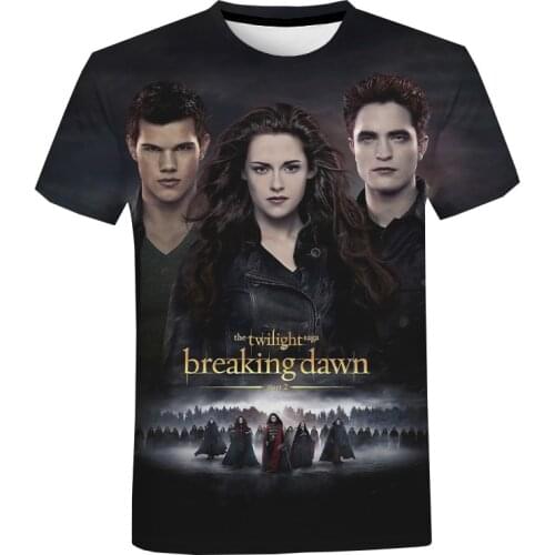 3D Print Men Women Twilight Hip Hop Children Kids T Shirt Summer Streetwear T-Shirts Top