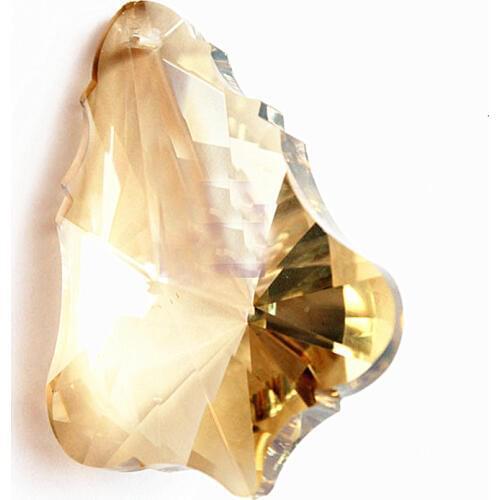 2020 Top 100pcs/lot Christmas Tree Shape 63mm Luxury Champagne Crystal Chandelier Pendants/ Crystal Lamp Trimming For Chandelier