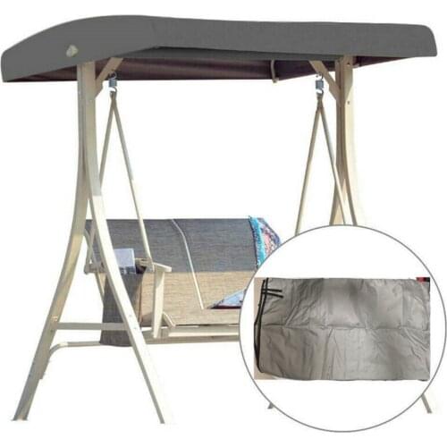 190*120*18cm Waterproof Swing Canopy Cover Sun Shelter Dust Cover Replacement Roof Hammock Outdoor Courtyard Patio Swing Cover
