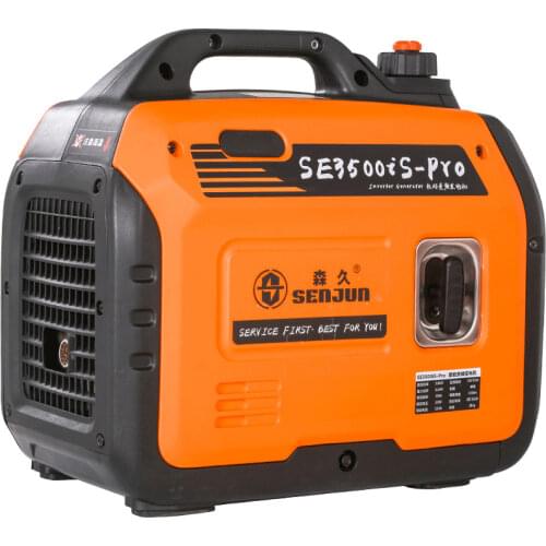 Small 1000w portable silent camping boating fishing external gasoline power inverter generator set