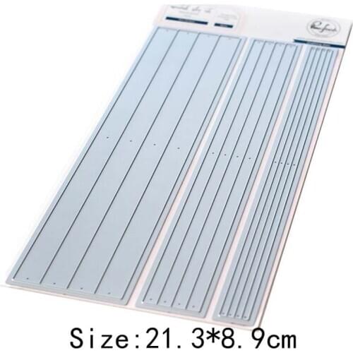 Metal Cutting Dies long Rectangular strip background card Scrapbooking Stencil Cut Die For DIY Card Crafts Handmade