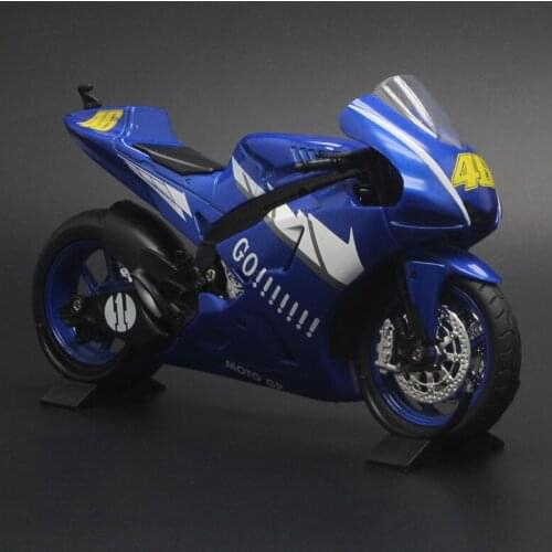 1: 12 Yamaha Simulation Alloy Motorcycle Model Childrens Toy Car With Sound And Light Boys Birthday Gift Blue