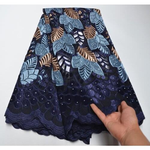 Nigerian Swiss Voile Cotton Lace Fabric Exclusive African Swiss Voile Lace In Switzerland High Quality dubai Dry Cotton Lace F-9