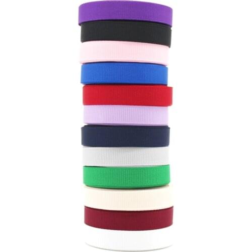 Soild Color Grosgrain Ribbons 3/8 Inch 10 MM Handmade DIY Headwear Wedding Decorative Wrap Gift Red White Black