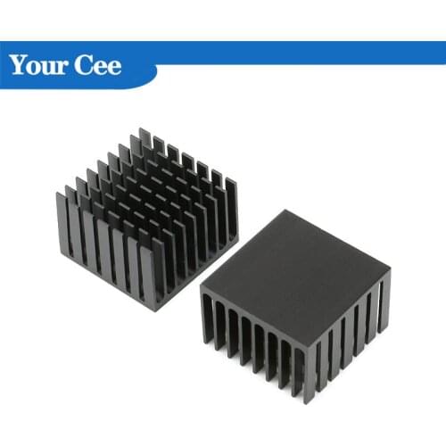 5 pcs 37*37*24mm Heatsink Radiator Cooler Cooling Fin Aluminum Heat Sink for LED, Power IC Transistor, Module PBC 37X37X24mm