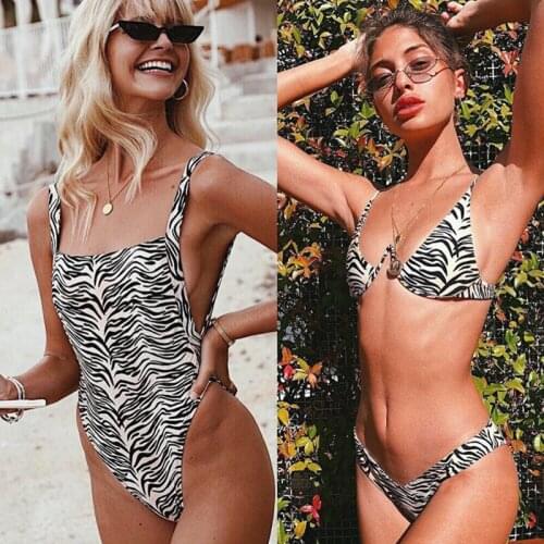 Sexy Leopard One Piece Swimsuit 2019 Women Bathing Suit Swimwear female Beachwear Backless Bodysuit Print Thong Monokinis