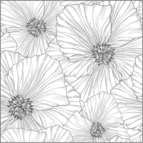 Flowers Background DIY Silicone Clear Stamp Seal Scrapbook Embossing Album Decor