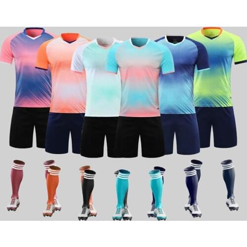 Tracksuits Football 2021 New Mens Kids Soccer Jerseys Sets Boys Adult Running Training Uniforms Team Blank Sports Clothes Print