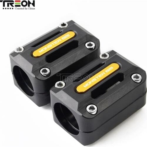 Universal Engine Crash Bar Protection Decorative Bumper Block For DUCATI MONSTER 821 All Years 4 Colors Available 1 Pair