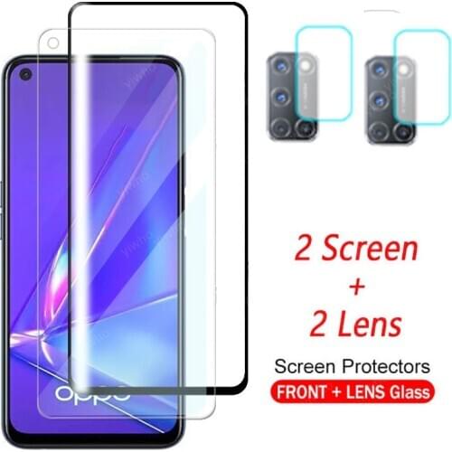 Protective glass For OPPO A52 a53 Glass on For OPPO A72 A92 Screen Protectors Tempered Glass a73 a93 a33 a53s Lens Safety Glass