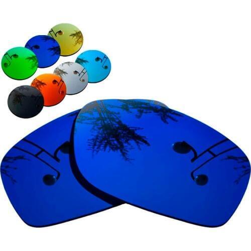 100% Precisely Cut Polarized Replacement Lenses for Fives Squared Sunglasses Deep Blue Mirrored Coating Color- Choices