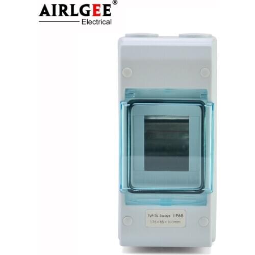 3-way household air switch box IP65 waterproof PC / ABS plastic three-phase with low voltage box