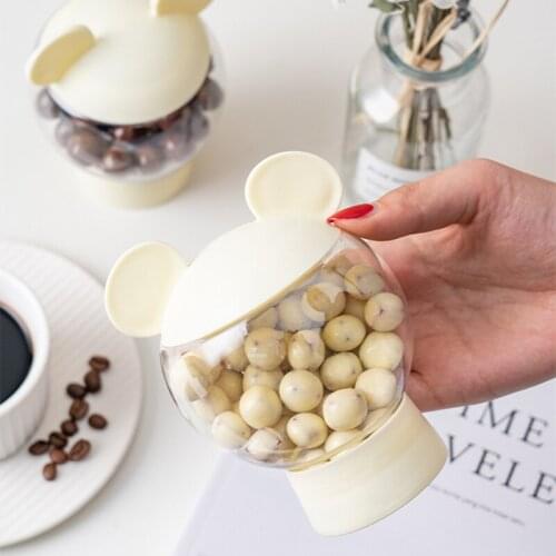 5pc Creative Transparent Biscuit Packaging Can Hawthorn Bean Icing Candy Plastic Bottle Pet Food Grade Sealed Jar Candy Box