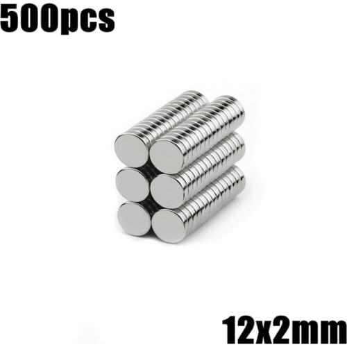 500pcs 12x2mm magnets Super Powerful Strong Rare Earth Neodymium Magnet N35 Magnets