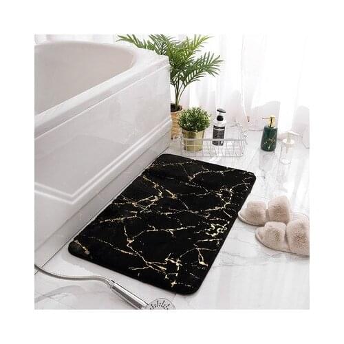 Super absorbent antiskid bath mat, soft shower bath mat, toilet floor with fake rabbit hair for home decoration