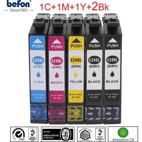 Befon X5 Printer Ink 29XL Replacement for Epson T2991 T2992 T2993 T2994 Ink Cartridge for XP 247 442 432 235 332 335 435 Printer