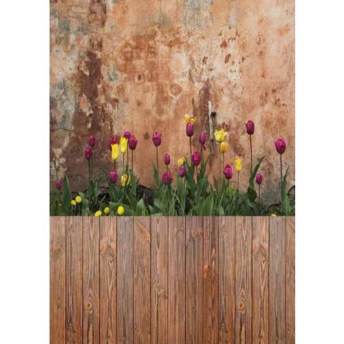 LIFE MAGIC BOX Backdrops Fotografia Newborn Wood Flower Photo Background