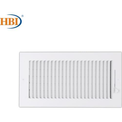 HBI 1Way W12" x H6" Straight-Blade Ventilation Grille Air Outlet Valve Air Supply Register Air Vent Cover Steel Ceiling/Sidewall