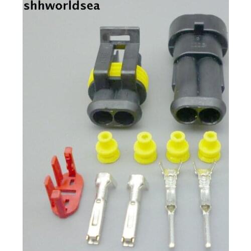 Worldgolden 5/30/100set 1.5mm male female HID copper Terminal Connector auto car terminals and connectors