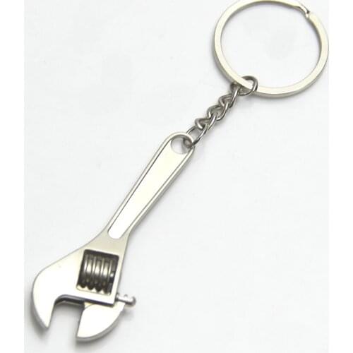 Creative Tool Wrench Spanner Keyring Key Chain Ring Metal Keychain Adjustable K3ND