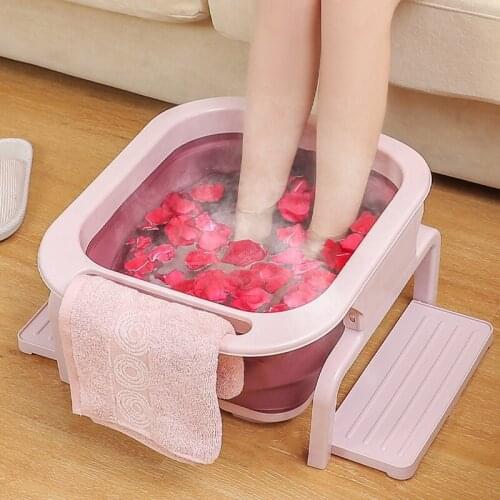 Massage Foot Spa Basin Massager For Foot Bath Home Use Devices Folded Feet Bathtub Multi-function Health Care Relaxation Tool