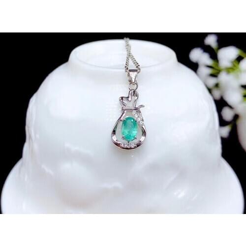 Fashion wallet style natural gemstone pendant of necklace jewelry golden color chain natural emerald ruby sapphire good gift