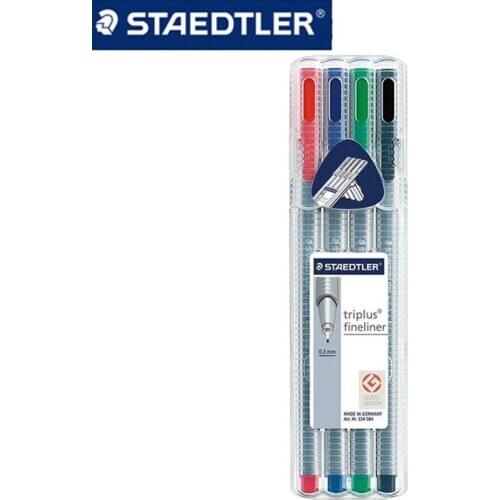 STAEDTLER 334 SB4 0.3mm 3 color Gel Pens set Fine Draw Point art Marker Pen Water Based Ink design Creative set