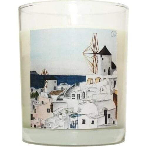 Santorini Lavender Scented Natural Candle candles and scents свечи и ароматы velas y aromas