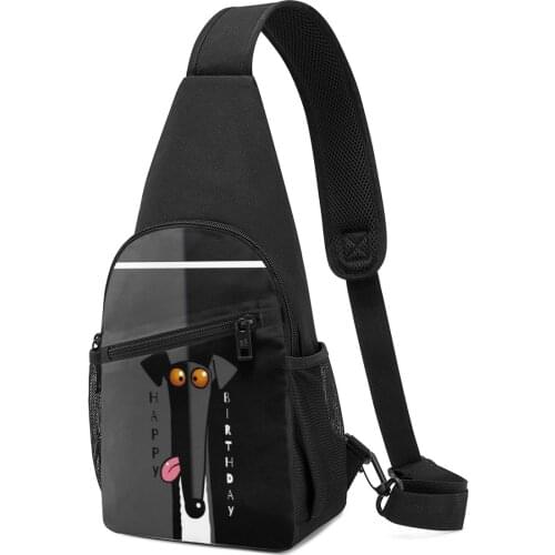 NOISYDESIGNS Greyhound Shoulder Bags Male Fanny Pack Outdoor Waist Pack Men Crossbody Chest Bags Messenger Bags Dropshipping