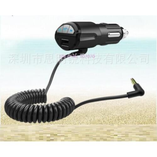 By DHL or Fedex 20pcs A2DP 3.5mm Car Handsfree Bluetooth AUX Stereo Audio Receiver Adapter USB Charger BC10