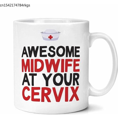 Awesome Midwife At Your Cervix Mug