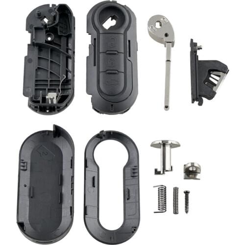 Fits for FIAT GRANDE PUNTO 500 BRAVO DUCATO PANDA 3 Button KEY FOB REMOTE CASE 3-key key case Key protector