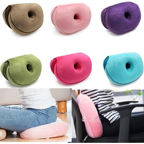 Dual Comfort Orthopedic Cushion Memory Foam Hip Lift Seat Cushions Beautiful Butt Latex Seat Cushion Comfy for Home Office