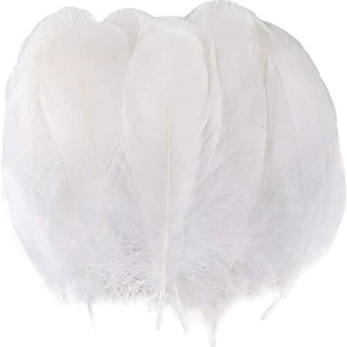 20/100pcs fluffy goose white feathers plumas DIY feathers for jewelry making hat decoration wedding crafts accessories 13-20CM