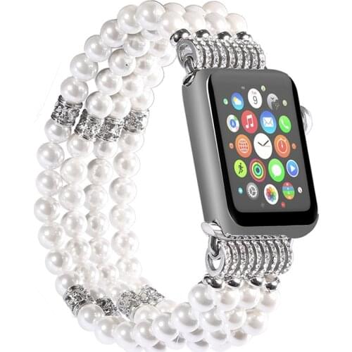 Pearl Strap for Apple watch Band 38mm 42mm iwatch 3 4 5 Band 44mm 40mm Multicolor Bracelet woman for Apple Watch 3 4 5