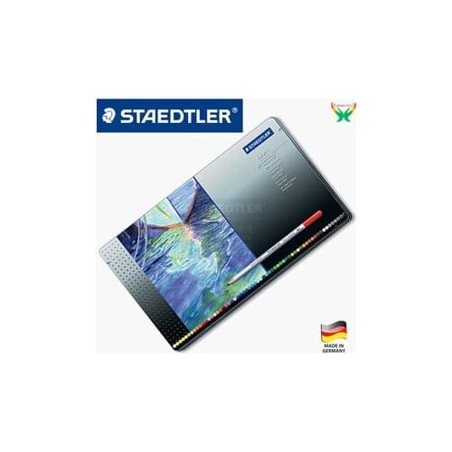 Staedtler 125M60 color water soluble color lead 48 color iron box water soluble color pencil is not easy to break core