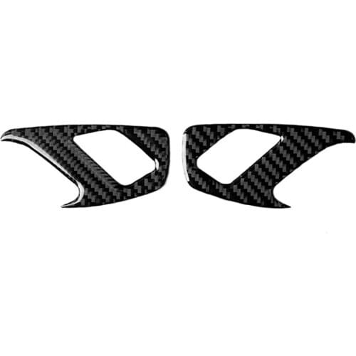 Replacement For Camaro 2017-2019 2pcs/set Inner Door Lock Switch Panel Cover Carbon Fiber Trim Decor