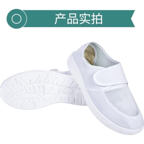 ESD protected Safety Antistatic Canvas Mesh Electrostatic Mesh Sticking Shoes Clean Work Shoes