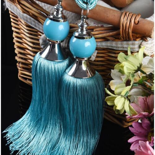1 Pair High Quality Curtain Tieback Hanging Holder Decoration Tassels Window Strap Decorative Curtain Accessories
