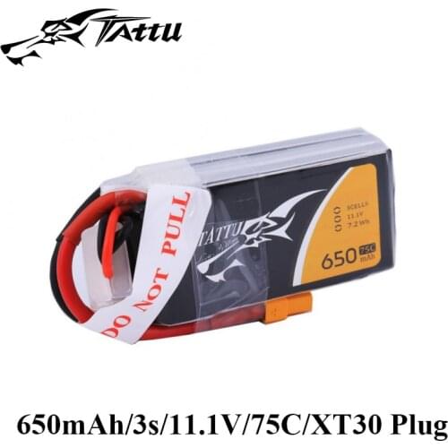 Ace Tattu Lipo Battery 11.1v 14.8v 650mAh 3s 4s 75C RC Battery with XT30 Plug Batteries for 150 Size FPV Drone Frame