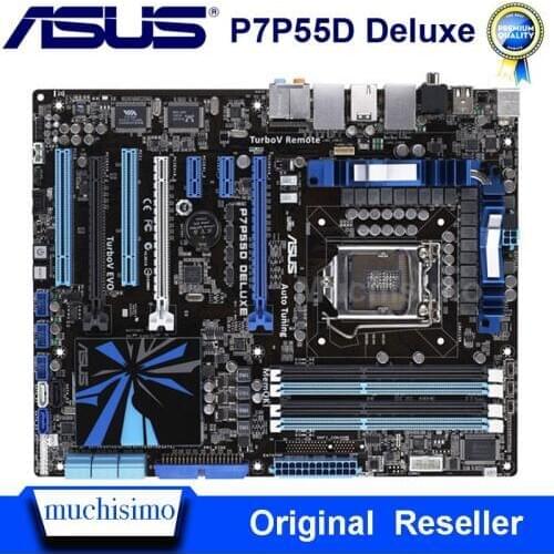 Asus P7P55D Deluxe Motherbaord Core i7/Core i5 LGA 1156 DDR3 16GB Intel P55 Original Desktop P55 Mainbaord P7P55D Deluxe 1156