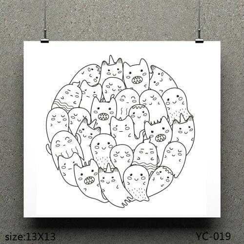 AZSG Lovely Ghost Clear Stamps/seal for DIY Scrapbooking/Card Making/Photo Album Decoration Supplies