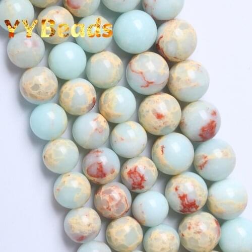 Natural Light Blue Shoushan Stone Beads Snakeskin Stone Charm Beads For Jewelry Making DIY Bracelets Accessories 4 6 8 10 12mm