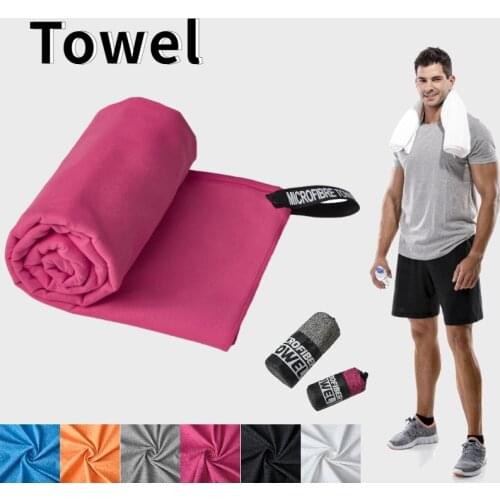 Quick Drying Bath Towel Portable Sports Fitness Equipment Outdoor Jogging Yoga Swimming Beach Face Towel Sweat Absorbent Blue Gr