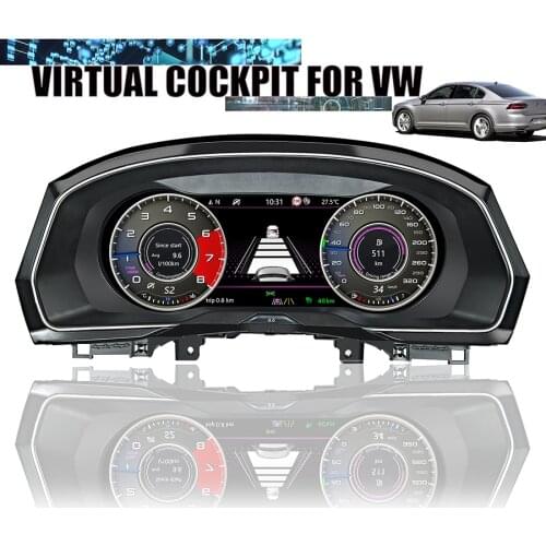 Digital Virtual Cockpit For VW PASSAT B8 CC VARIANT GOLF 7 7.5 MK7 GTI Digital Dashboard Virtual Instrument Cluster Speedmeter