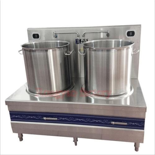 Double-head Electric Soup Stove High Power Induction Cooker Stainless Steel Energy-saving With Thickened Soup Bottom Soup Stove