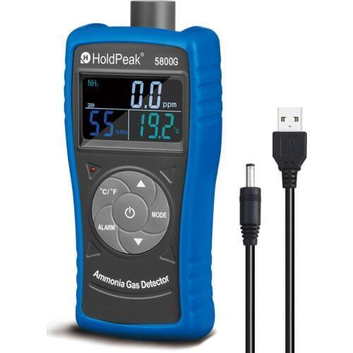 HOLDPEAK HP-5800G Ammonia Gas Detector Tester Monitor,Particle Detector Professional Meter for Industry,Decoration, Environment