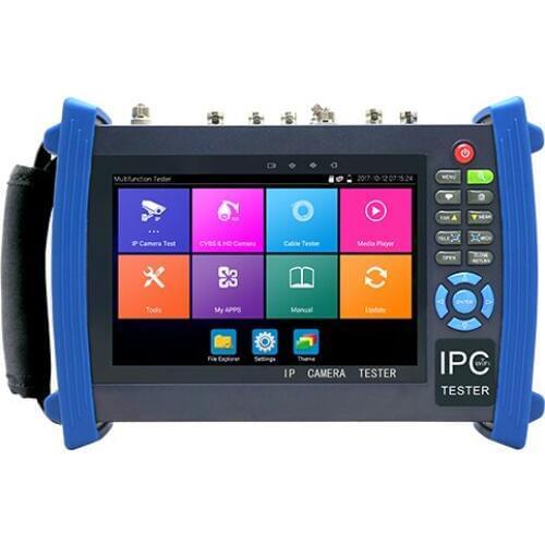 IPC8600 PLUS 7 Inch CCTV Tester Monitor H.265 4K IP Camera Tester support 5MP AHD 8MP TVI CVI 1080P HD SDI CVBS TDR Cable tracer