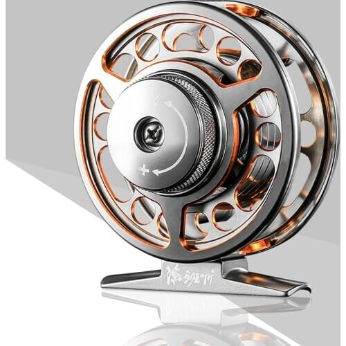 1:1 Fly Fishing Reels Aluminum Fly Fish Reel fishing reel Ultra-light Winter Fishing Tackle Ice reel left/right handed V-shape